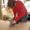 The concentration was not enough to prevent Tom from sawing through the wooden horse. Ooops!  Sorry Robin!
