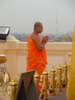 A monk, paying respect