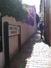 One of the tiny alleyways in Brighton's center.