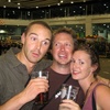 Paul, Tom and Gini after a few warm ales.