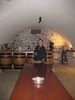 The tasting room in the cave.