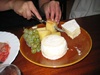 Mmmm. One of the cheese platters.
