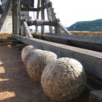 Catapult with big stones