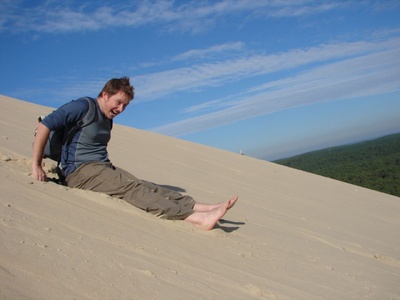 Taking the sand down Taking the sand down