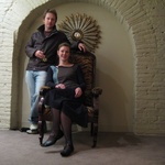 Hotel de France, random chair which was a photo opportunity waiting to happen