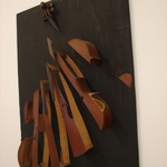 A carefully sliced violin ... Art?