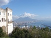 Mt Vesuvius in the distance