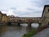 A view of the Ponte Vecchio bridge, once housed black smiths and tanners