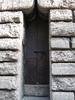 The doorway into the leaning tower