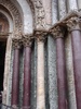 Colours of the marble covered the church