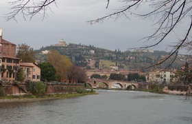 Italy: Rain in Verona, splash of Milan