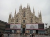 First thing you see when you exit the metro - Milan Duomo Cathedral