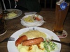 Gini's meal, Sausages and mash!