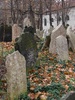All the headstones facing different angles
