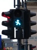 Funky pedestrian lights in East Berlin