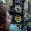 Waiting for the astronomical clock in Prague's main square. Amazing place!