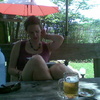 Relaxing with a beer next to the mae ping river in chaing mai. The heat tires you quickly!