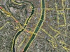 Google maps showing where we live in Lyon (the green arrow). Pretty central!