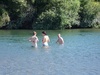 A quick dip in the river on the way home