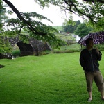 What you can't see on the ground are hailstones the size of corn kernels - one of which got stuck between my toes in my jandles ...
