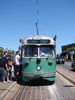 The cute street cars which roamed the waterfront and Mission St