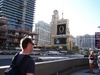 James wandering towards the Bellagio