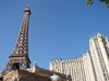 The Eiffel Tower pokes out of Paris casino