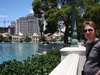 Waiting for the fountain show outside the Bellagio