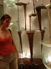 Chocolate fountains inside the Bellagio
