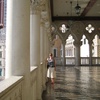 A massive patio at the Venetian