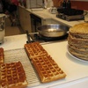 Belgian waffles. MMmmmm. Tasty dripping in Maple Syrup!