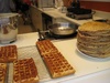 Belgian waffles. MMmmmm. Tasty dripping in Maple Syrup!