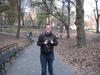 With Tourist Andy in tow in Central Park