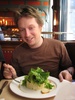 Tom tried his luck with a Waldorf Salad.