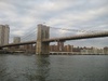 Brooklyn Bridge, left.