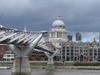 Millennium bridge to St Pauls Cathedral.