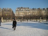 First sight of Paris in snow