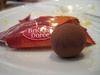 Chocolate ball with coffee
