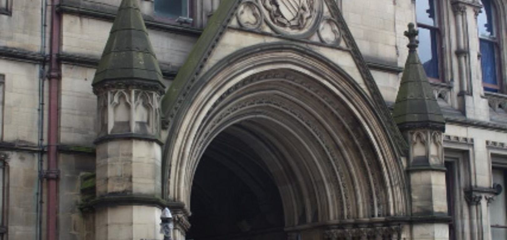 Entrance to Manchester town hall. I think.
