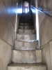 On the way up the narrow bell tower stair case.