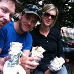 A tasty kebab with Tom near his work in barbican 