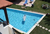 Swimming in the pool in the villa, miss you Tom Tom!