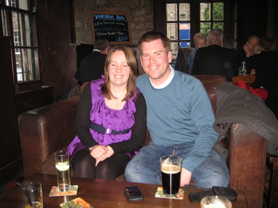 We team up with McMillan Clan at a local pub recommended by David Morgan.