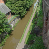 The canal that ran alongside the walls