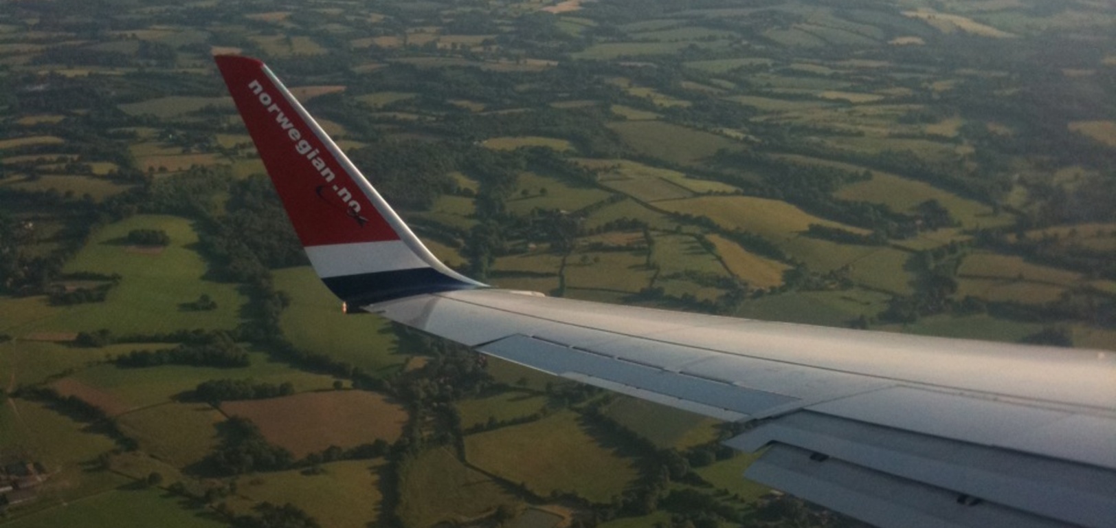 Flying out of Norway