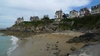Dinard spooky houses on the cliff above
