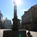 Santiago de Compostela centre fountain