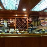 A very grumpy bar lady