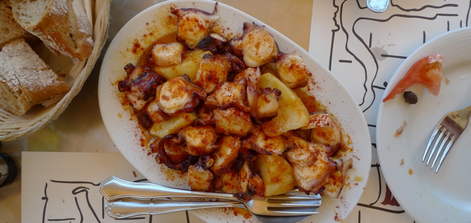 Octopus Lunch - spicy and salty! 