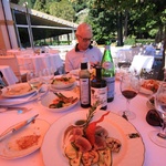 Villa D'Este lunch meal